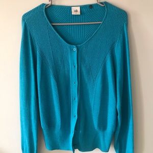 Cabi women’s turquoise cardigan